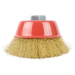 Wire Cup Brush Crimped 100mmxm14 Bulk